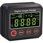 Inclinomtre numrique lcd degrs / % / mm / m / in / ft ip42 tanche avec base magntique  rainure ...