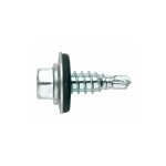 Index - 500 vis autoperceuse, pointe foreuse rduite th8 avec rondelle epdm 4, 8 x 16 mm acier zingu ...