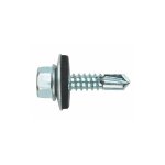 Index - 500 vis autoperceuse th  collerette estampe et rondelle epdm 4, 8 x 38 mm acier zingu pour ...