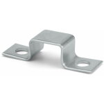 Index - boite de 50 - patte de fixation pour profil�s type 'c' - inox a4 27 / 18 x 81 mm