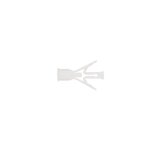 Index - boite de 100 chevilles nylon pour plaques de pltre et briques creuses 10x40mm