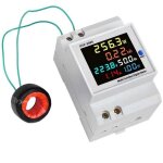Indicateur de consommation �lectrique ac40 - 300v ? mesure tension 220v ? courant 0 - 100a ? puissance ...