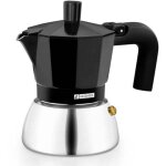 Induction cafeti�re italienne inox de aluminium et acier inoxydable, capacit� de 6 tasses de, poign�e ...