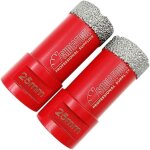 Ineasicer forets diamant 2 pices 25mm trpans de forage avec filetage m14 pour perage  sec en porcelaine ...