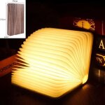 Ineasicer - lampe livre led pliante en bois 5 couleurs livre lumineux pour decoration chambre, maison ...