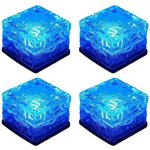 Ineasicer lampe solaire extrieur, 4 pices tanche lampe solaire sol, 8 modes d'clairage led lumineuse ...