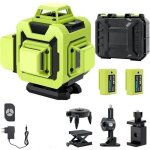 Ineasicer - niveau laser 360�x 4 chantier autonivelant, lazer niveaux 4d 16 lignes laser, nivellement ...