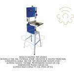 Inferramenta - scie a ruban en bois mod f28 - 186 370 w 730 m / min longueur de lame 182 cm hauteur de ...