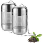 Infuseur th� inox, 2 pi�ces filtre � th� infuseur � th� maille fine avec cha�ne, tea filter th� infuseur ...