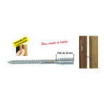 Ing fixations - bo�te 100 vis top roc bois 6x80 mm - fil. 22 mm - a430010