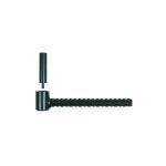 Gond de portail parpaing - fer à béton d. 14 x 150 mm - gonds d. 14 mm - noir - l'unité Gond de portail parpaing - fer à béton d. 14 x 150 mm - gonds d. 14 mm - noir - l'unité