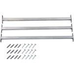 Inlife - barres de fentre rglables de scurit 3 pcs 710 - 1200 mm
