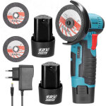 Innopower meuleuse d'angle mini disqueuse sans fil 19500rpm avec 2 disques de coupe 76mm, 2 batteries ...