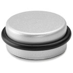 Inofix - adh�sif plastique - m�tallique but�e de porte d�cor�e chrome mat �4, 6x1, 8cm