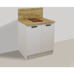 Inoval - kitchenette blanche 80cm avec plaque de cuisson Inoval - kitchenette blanche 80cm avec plaque de cuisson