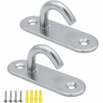 Inox crochets de plafond m8 crochets ouverts ovales ancre de plaque ?il crochet de montage  vis murale ...