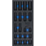 Insert de servante 1 / 3 bgs technic douilles 1 / 2 a choc 6 pans 10 � 24