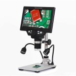 Kingso - microscope numrique g1200d 12mp 7 pouces grand cran couleur grand cran lcd  base 1 - 1200x ...