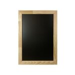 Interface plv - cadre en bois brut avec ardoise double face amovible de dimensions 60 x 40 cm