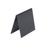 Chevalet de table en pvc noir de dimensions 10 x 10 cm - lot de 10