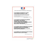 Panneau 'protection des mineurs' dimensions 60 x 40 cm Panneau 'protection des mineurs' dimensions 60 x 40 cm