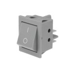 Interrupteur � bascule gris bipolaire 15a / 250vac on - off (non lumineux) rs2013c3gr