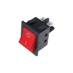 Interrupteur � bascule rouge 15a / 250vac off - on (non lumineux) rs2013c3rd