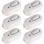 Interrupteur bi - polaire, 6 pcs 6a compact en plastique on / off interrupteur à bascule interrupteur ... Interrupteur bi - polaire, 6 pcs 6a compact en plastique on / off interrupteur à bascule interrupteur ...