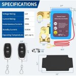 Interrupteur de d�connexion de batterie t�l�command� 12v 240a, interrupteur d'arr�t automatique, interrupteur ...