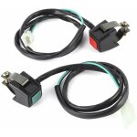 Interrupteur de d�marrage, d�marreur de moto interrupteur de mise � mort guidon allumage double bouton ...