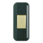 Interrupteur de fil souple 2 a touche luminescente noir