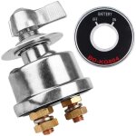 Interrupteur d'isolation de batterie 12v - courant lev pour voitures, bateaux et camions