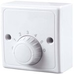 Interrupteur � variateur mural universel 220 v pour ventilateur de plafond, cinq vitesses.