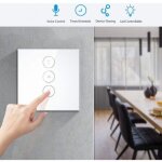 Interrupteur wi - fi pour volet roulant, compatible avec alexa et google home, interrupteur tactile wi ...