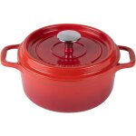 Invicta - cocotte ronde en fonte émaillée 28cm rubis puv402280 Invicta - cocotte ronde en fonte émaillée 28cm rubis puv402280