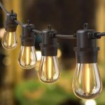 Ip65 etanche guirlande lumineuse guinguette ext�rieure connectable, 15 ampoules s14 led guirlande guinguette ...