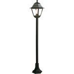 Lampadaire avec colonne 'ancien' 60 w - cm 18 x 18 x h 121 blanc / argent
