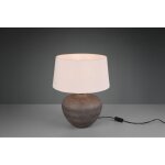 Iperbriko - pied de lampe abat - jour c�ramique sand lou �38 cm trio lighting