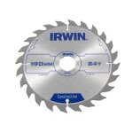Irwin - irw1897199 190 x 30 mm 24 dents lame de scie circulaire avec dents tools