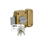Is - verrou arnov cavith 4115  bouton barrette bronz or - iseo - 10740001