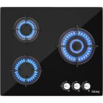 Iseasy - plaque gaz 3 feux, plaque de cuisson � gaz, plaque � gaz avec 3 foyers � gaz, cuisini�re encastrable, ...