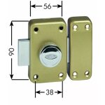 Iseo cavers - verrou à bouton bronze - cylindre 30 mm - pêne 110 mm - city 25 - iséo Iseo cavers - verrou à bouton bronze - cylindre 30 mm - pêne 110 mm - city 25 - iséo