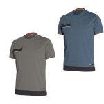 Chemise de travail industrial starter issa line stretch boom 8810b - m - bleu