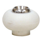 Itar ? butoir de porte au sol en laiton ? corps �15mm ? finition chrom�e ? joint en caoutchouc blanc ...