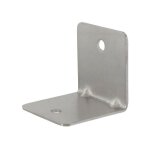 Itar - equerre d'assemblage carr�e - pour panneau d'�paisseur maxi : 10 mm - d�cor : satin� - epaisseur ...