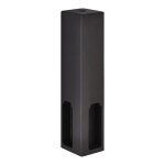 Support d'angle sous tablette pour tube de penderie rectangulaire - dcor : titanium itar