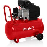 Itools - compresseur d'air à huile 50l 8 bar 115 psi 2cv 1. 5kw débit d'air : 206 l / min Itools - compresseur d'air à huile 50l 8 bar 115 psi 2cv 1. 5kw débit d'air : 206 l / min