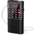 J - 328 radio portable, petite radio portable rechargeable avec fonction d'enregistrement, poste radio ...