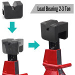 Jack pad caoutchouc pour cric de levage de voiture adaptateur fendue cadre jack stand universel protection ...