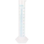 Jadpes cylindre de mesure, 500 ml cylindre de mesure plastique tube d?essai d?essai de laboratoire gradu�e ...